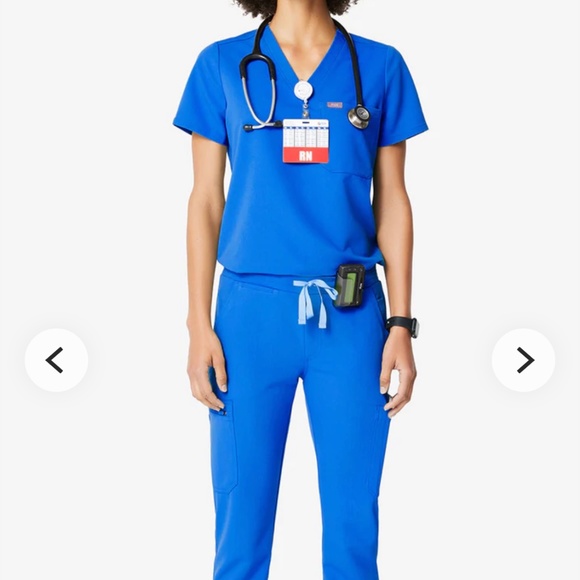 Figs Womens Royal Blue Scrub Set - Picture 1 of 1